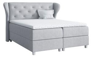 Łóżko kontynentalne z opcją wyboru tkaniny i materaca - KARAT / Pagani 23674