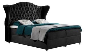 Nowoczesne i wygodne łóżko kontynentalne z możliwością wyboru tkaniny i materaca - VILLA / Riviera 100