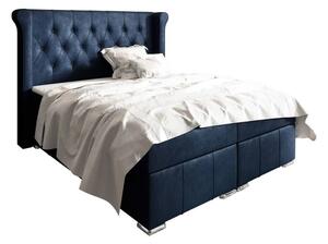 Funkcjonalne i eleganckie łóżko kontynentalne z możliwością wyboru tkaniny - MOSIMA / Monolith 25099
