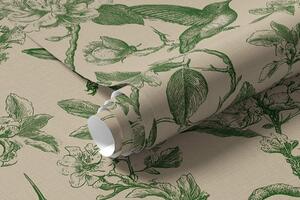 Tapety Ptaki w ogrodzie botanicznym, Unikalne tapety, a00965 : Uwalls.pl