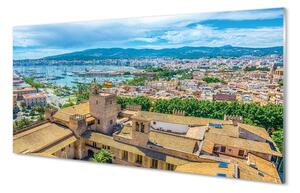 Obraz na szkle Hiszpania Port wybrzeże miasto