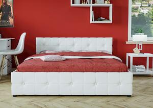 Łóżko tapicerowane do sypialni 140X200 SFG012B Białe