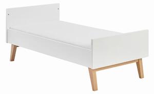 Białe łóżeczko-tapczanik SWING 140x70