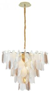 Lampa wisząca z imitacją liści Arwena M w stylu glamour