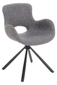 Szare nowoczesne krzesło - Lorkan