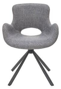 Szare nowoczesne krzesło - Lorkan