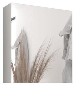 Darmowa dostawa Szafka łazienkowa z lustrem biała 60 cm