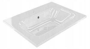 Darmowa dostawa Wisząca szafka łazienkowa pod umywalkę 60 cm biały połysk