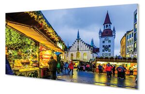 Obraz na szkle Niemcy Stary rynek święta