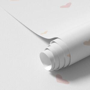 Tapety Rozrzucone pastelowe serca na jasnym tle, Unikalne tapety, a01110 : Uwalls.pl