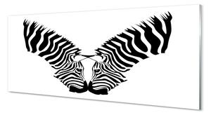 Obraz na szkle Odbicie lustrzane zebra
