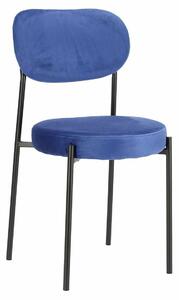 Niebieskie krzesło tapicerowane - Libio