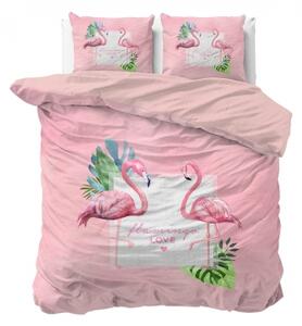 POŚCIEL PURE COTTON - Sunny Flamingo's 180x200