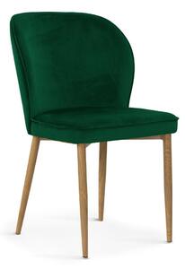 Darmowa dostawa Krzesło tapicerowane AINE zielone