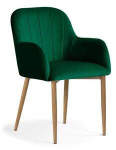 Darmowa dostawa Krzesło tapicerowane TULIP zielone