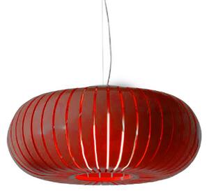 Lampa Wisząca Kartell, Teresa, czerwony, salon, tworzywo sztuczne, design