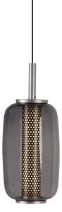 Lampa Wisząca ANTIDARK, Midnight, ściemnialny, szary, salon, szkło, design