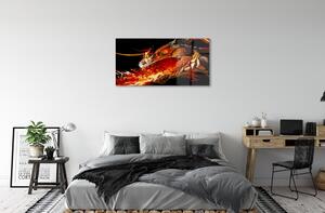 Obraz na szkle Ziejący ogniem smok