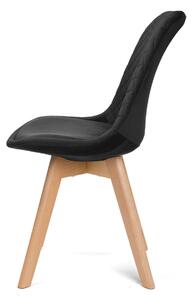 MebleMWM Krzesło tapicerowane ART133C czarny welur