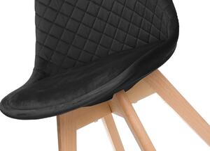 MebleMWM Krzesło tapicerowane ART133C czarny welur