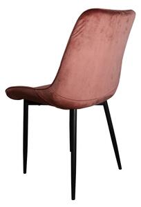 MebleMWM Krzesło różowe DC-6020 welur