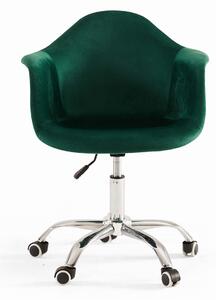 MebleMWM Krzesło obrotowe zielone ART105C zielony welur