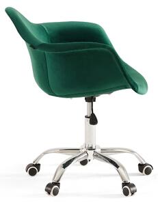 MebleMWM Krzesło obrotowe zielone ART105C zielony welur