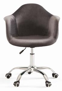 MebleMWM Krzesło obrotowe ART105C szary welur