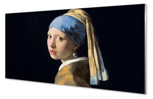 Obraz na szkle Dziewczyna z perłą - Johannes Vermeer
