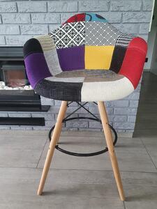 Krzesło Tapicerowane Hoker Patchwork Big 039 Kolorowy Dostawa 0Zł