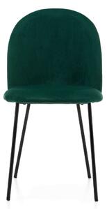 Krzesło minimalistyczne zielone ZL-1516 welur