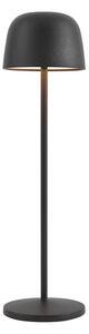 Lampa stołowa czarna z możliwością ładowania LED ze stacją ładującą IP65 - Raika
