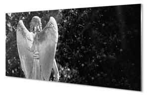 Obraz na szkle Anioł skrzydła drzewa