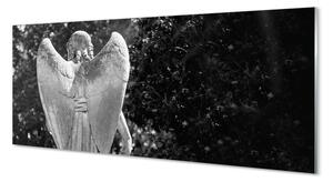 Obraz na szkle Anioł skrzydła drzewa