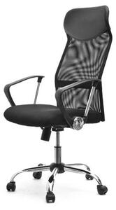 Ergonomiczny fotel komputerowy do pracy z tkaniny mash oslo czarny