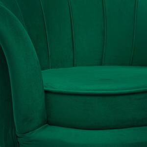 MebleMWM Fotel muszelka ELIF | Welur | Zielony #20