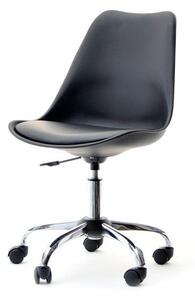 Obrotowe krzesło do biurka luis move czarne