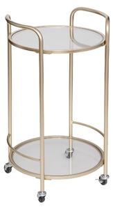 Barek mobilny THALIA GOLD, stolik na kółkach, 75 cm