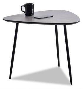 Designerski stolik do industrialnych wnętrz rosin s beton-czerń