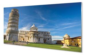 Obraz na szkle Włochy Krzywa wieża katedra