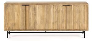Komoda z litego drewna mango w naturalnym kolorze 190x85x40 cm Mundra – MOME
