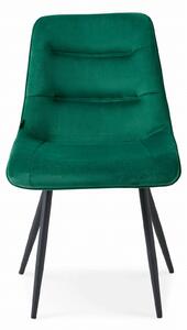 MebleMWM Krzesło zielone DC-7022 welur #56
