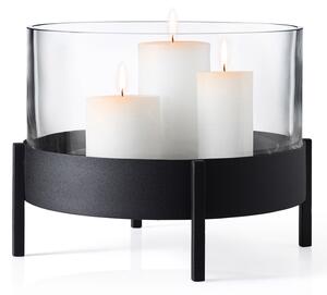 Okrągły świecznik stołowy w stylu skandynawskim NERO Blomus