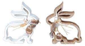 Wielkanocny drewniany zając BUNNY SILHOUETTE - różne warianty