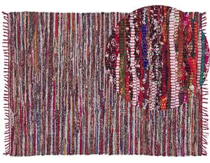 Dywan wielokolorowy boho frędzle ręcznie tkany 160 x 230 cm Danca Beliani