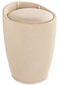 Pufa CANDY BEIGE - kosz na pranie, 2w1, WENKO
