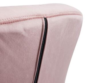 MebleMWM Krzesło obrotowe welurowe HARIS 2 (DC-6096S) / różowe #44