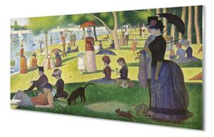 Obraz na szkle Niedzielne popołudnie na wyspie Grande Jatte - Georges Seurat