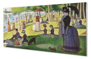 Panel nad Blat Kuchenny Niedzielne Popołudnie - Georges Seurat
