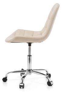 MebleMWM Krzesło obrotowe welurowe CL-590-3 beż